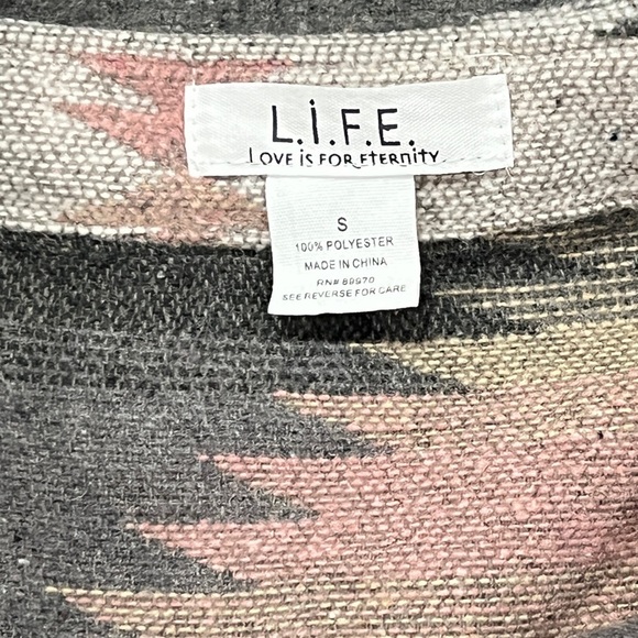 FINAL PRICE L.I.F.E Life is for Eternity Aztec Jacket - Picture 4 of 7